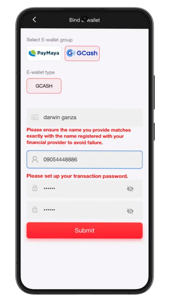 jlph add e-wallet