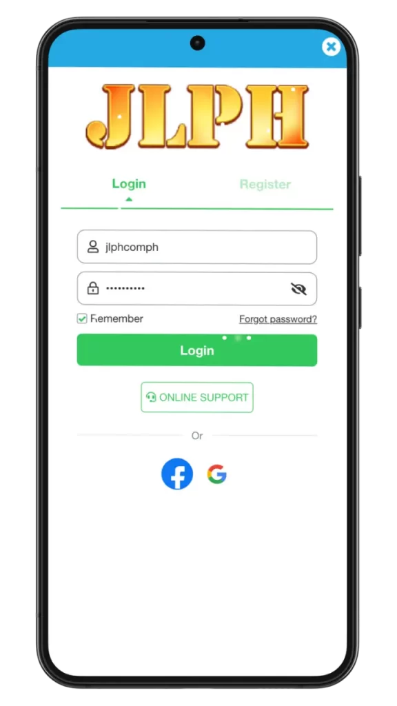 jlph login casino register